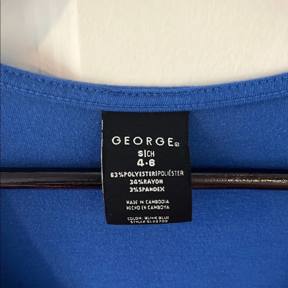 George Blue and Black Sleeveless Dress - Picture 4 of 8